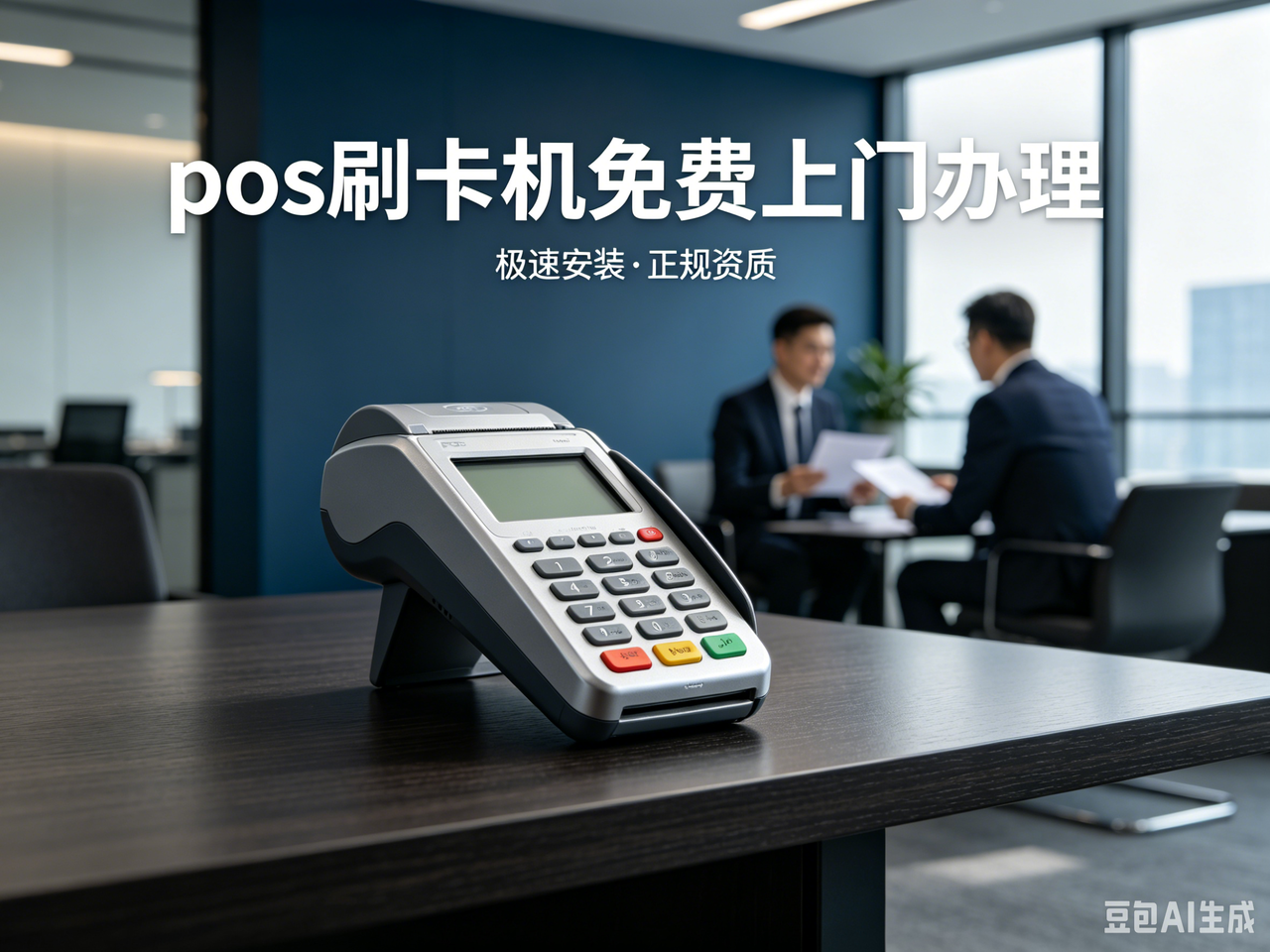 个人自用 pos 刷卡机免费上门办理，正规机构秒到不跳码对比测评